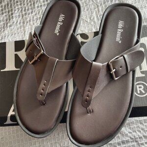 Aldo Rossini sandals size 9 new with box/ brown